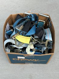 Full Box Of Etrack Tie Down Straps For Enclosed Race Car Trailor