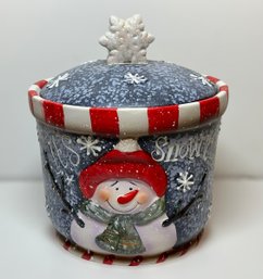 Its Snow Time Snowman Cookie Jar