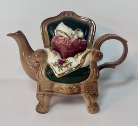 Royal Albert Old Country Rose Decorative Chair Teapot