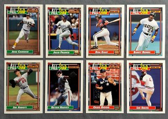 1992 Topps All Star American League Topps Lot Of 8