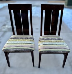 Stunning Wood Detailed Italian Made Chairs