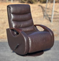 Brown Faux Leather Innovation Recliner