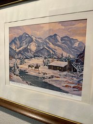 Framed December Evening By Alfred Wands 60/200 Print