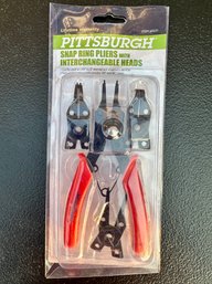 Pittsburgh Snap Ring Pliers With Interchangeable Heads