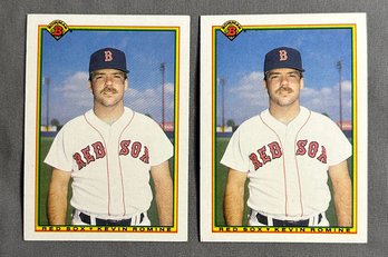 1990 Kevin Romine Red Sox Topps Bowman #273 Lot Of 2