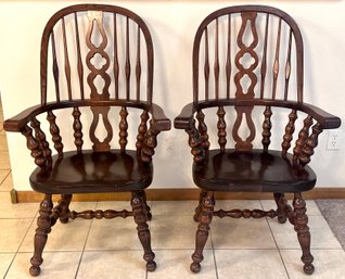 Beautiful Solid Wood Chairs - Set Of 2