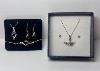 Fashion Jewelry Sets W/ Necklace, Earrings, Bracelet, And Ring
