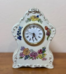 Avon Quartz Ceramic Floral Clock