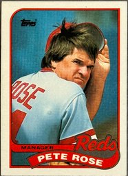 1989 Pete Rose Reds Topps Baseball Card #505