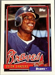1992 Deion Sanders Topps Braves #645