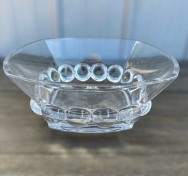 Large Decorative  Glass Serving Bowl