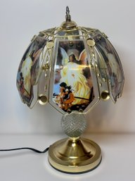Vintage Guardian Angel Scenery Table Lamp