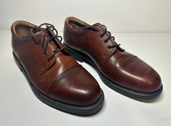 Mens Dockers Brown Leather Cap Shoe