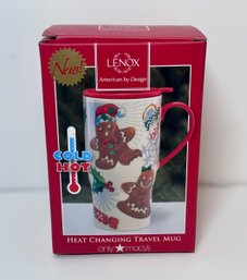 Lenox Gingerbread Heat Changing Ceramic Travel Mug