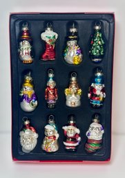 Beautiful Assortment Of Avon Glass Christmas Mini Ornaments