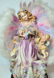 Cassablanca Collection- Fiber Optic Angel With Angel Baby