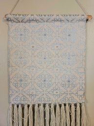 Gorgeous Macrame Wall Hanging With Silver And Jewel Ascents