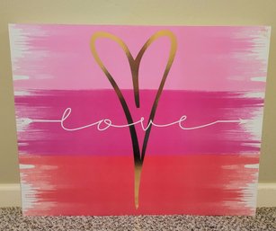 Modern Love Wall Art With Gold Embellishments