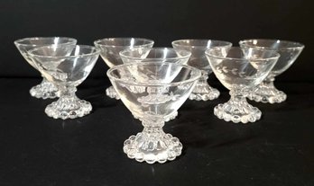 Clear Cut Desert Cocktail Glass Set- Set Of 8