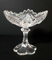 Cut Glass Bowl And Dessert Cups-set Of 3