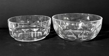 Glass Serving Bowls- Set Of 2