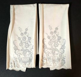 Exquisite Hand Embroidered Handkerchiefs- Set Of 2