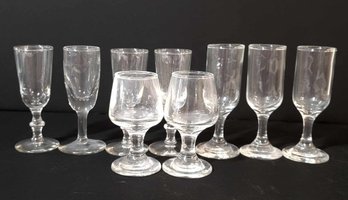 Clear Cocktail Glasses -set Of 9