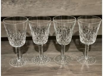 Waterford Lismore Crystal Goblets Set Of 4