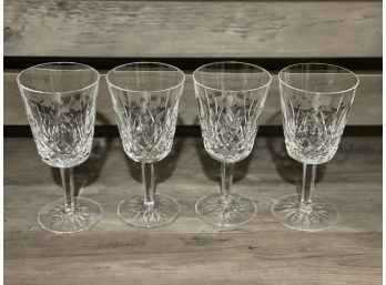 Waterford Lismore Crystal Goblets Set Of 4