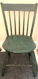 Colonial Painted Wood Thumback Chair