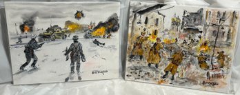 Bill Paxton, Acrylic Paintings Of WWII Battles
