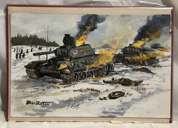 Bill Paxton, Acrylic Paintings Of WWII Tanks