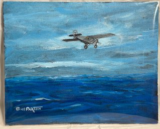 Charles Lindberg Acrylic Painting By Bill Paxton
