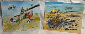 Bill Paxton, Acrylic Paintings, WWI, WWII Battles