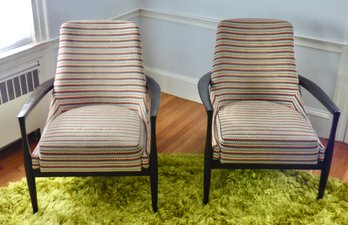 First Pair - Upholstered Bernhardt Accent Chairs
