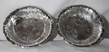 Pair - Wallace Sterling Silver Candy Dishes