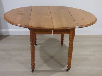 Oblong Oak Dropleaf Table