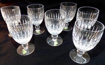 Set Of 7- 8 Oz. Waterford Goblets.