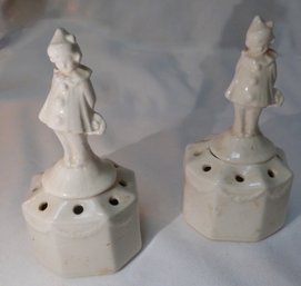 Set Of 2 Porcelain Tabletop Figurines