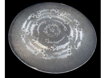 Large Glass Plate With Stars