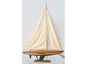 Handmade Wood Sailboat