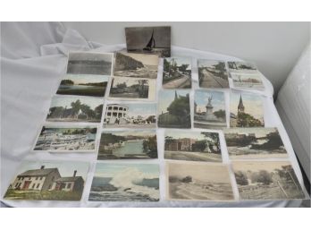 Vintage Maine Postcard Lot Of 23 Portland, Kennenkport, Biddeford, Cape Elizabeth