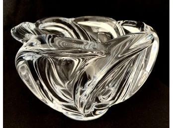 Art Vannes Crystal Bowl Mid Century
