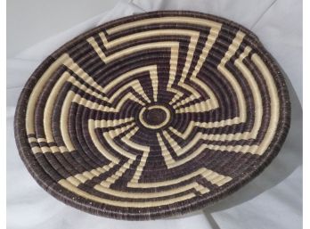 Folk Art Rattan Basket