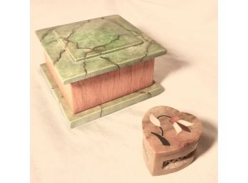 2-piece Decorative Trinket Box Lot