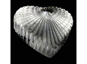 Waterford Clear Glass Heart-shaped Paperweight