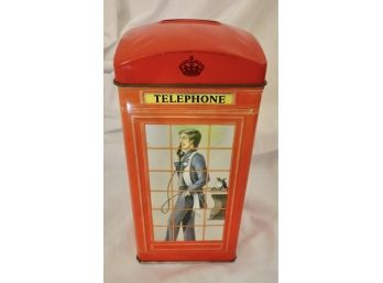 Bentleys Of London Telephone Booth Tin Bank.