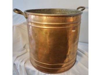 Round Hammered Copper Tin-lined Pot
