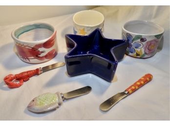 Four Assorted Dipping Bowls