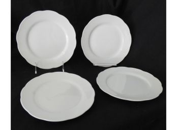 Four Couture Fine China Dessert Plates